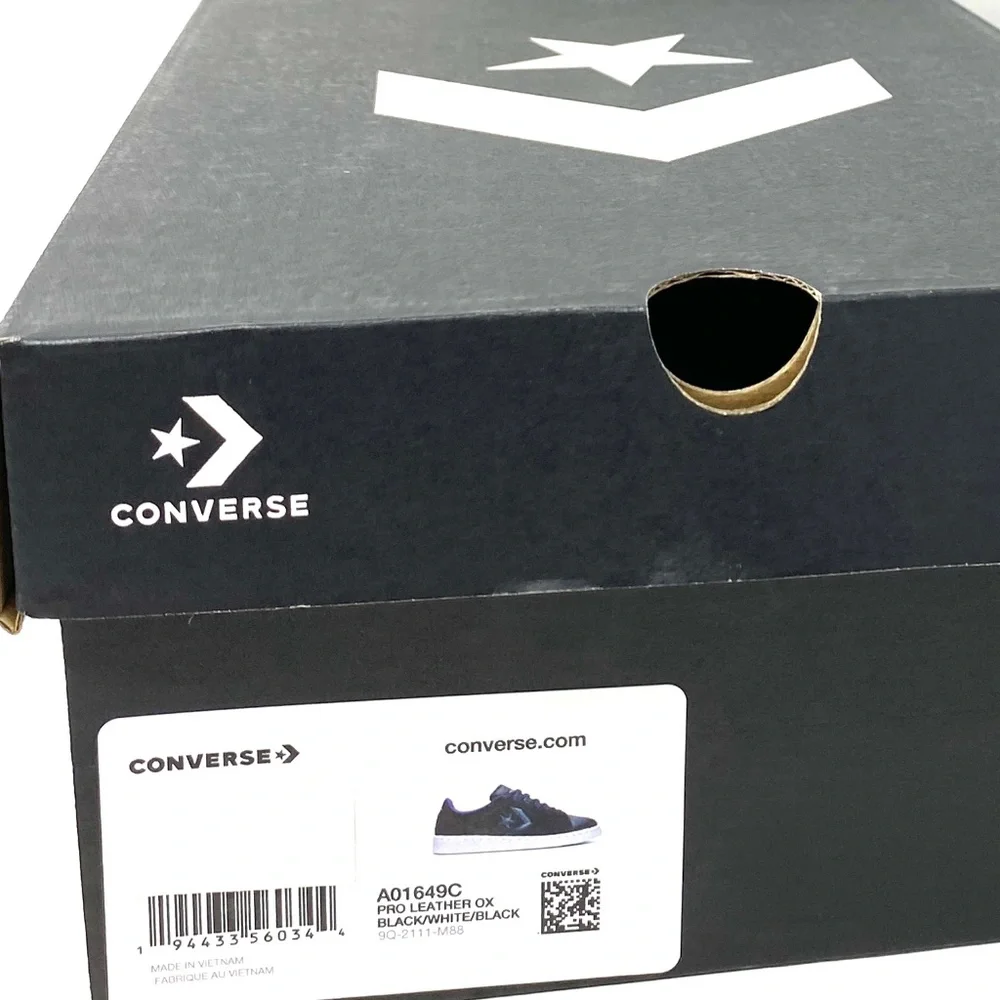 Converse Pro Leather Low Skate Women's Shoes Black Suede Casual Sneakers A01649C - Picture 10 of 11